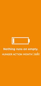 food bank events, food bank colorado springs, hunger action month, wear orange, advocate, raise awareness